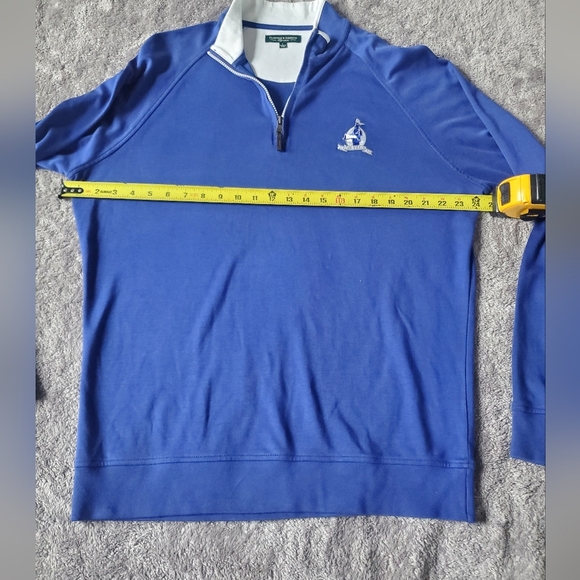 Fairway & Greene Signature Golf Royal Blue 1/4 Zip Men's Pullover, Size L - Picture 7 of 7